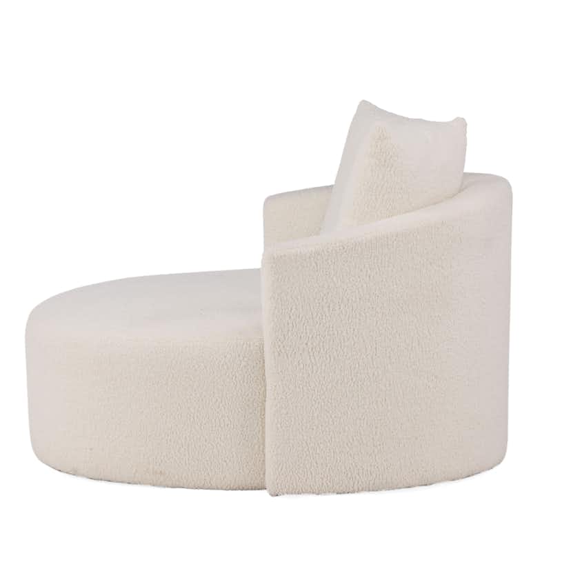 2-sitssoffa Venture Home Kelso Vit Helklädd Teddytyg