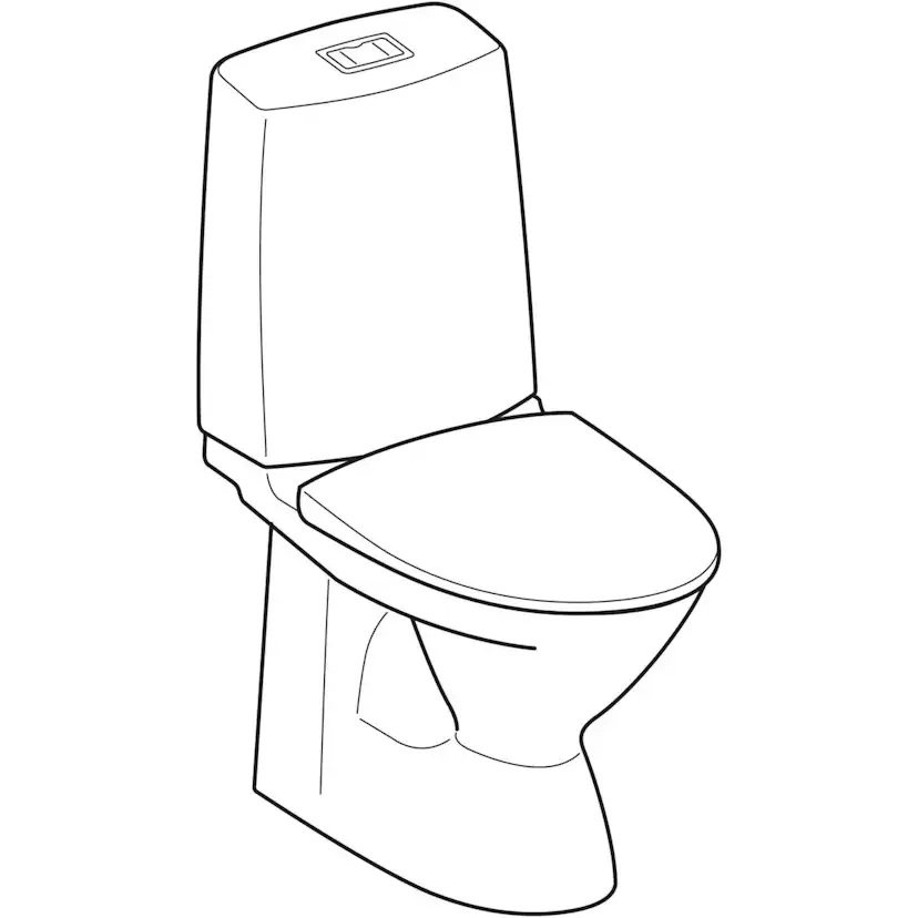 Toalettstol Ifö Vinta Rimfree för Limning