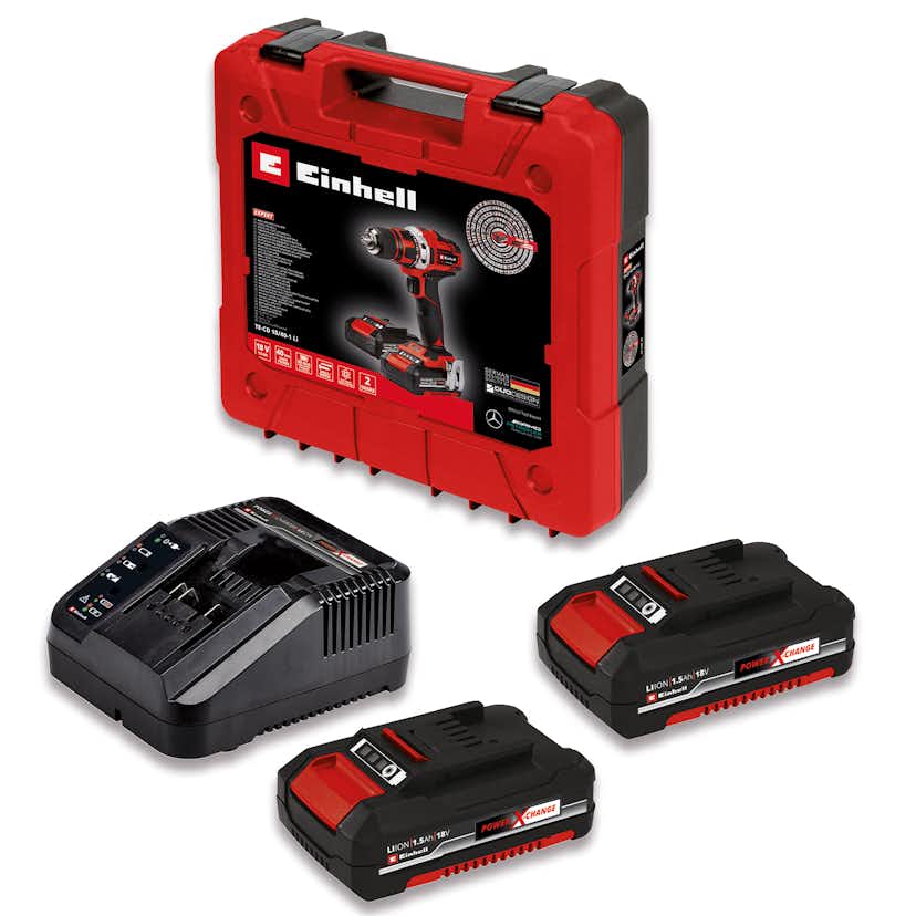 Borrskruvdragare Einhell TE-CD 18/40 (2x1,5Ah)