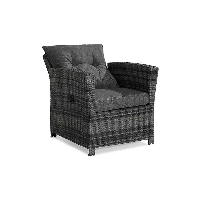 Recliner Utefåtölj Comfort Garden James Grå inkl. Dynor