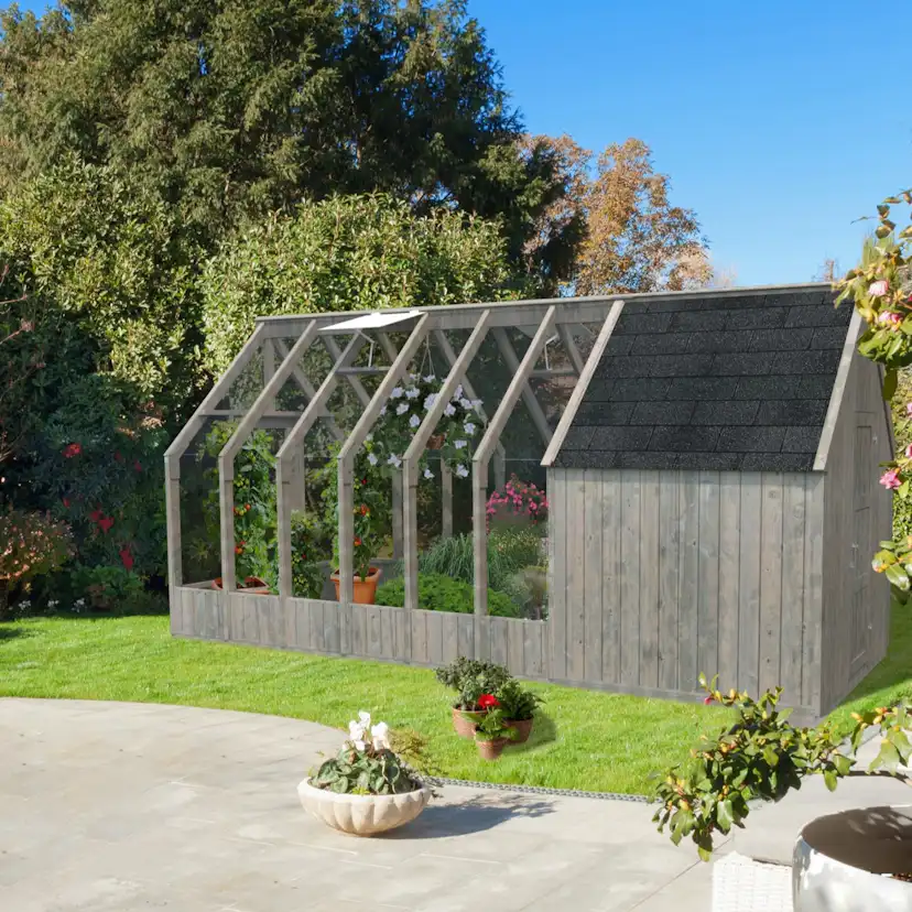 Förråd Palmako Emilia 4,4 m² Redskapsbod i Trä