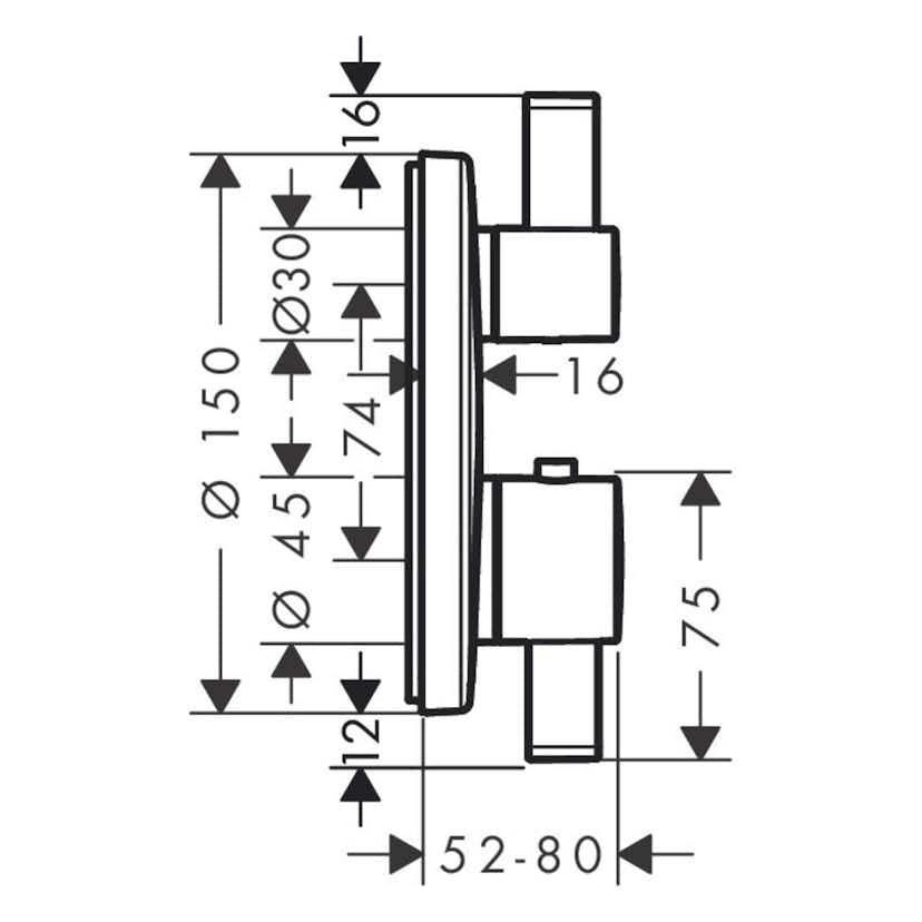Duschblandare Hansgrohe Ecostat S