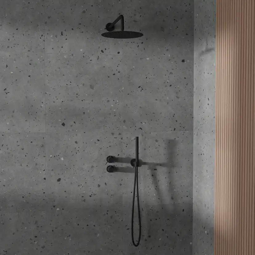 Takduschset Scandtap Steel Harmonized 2X för Inbyggnad