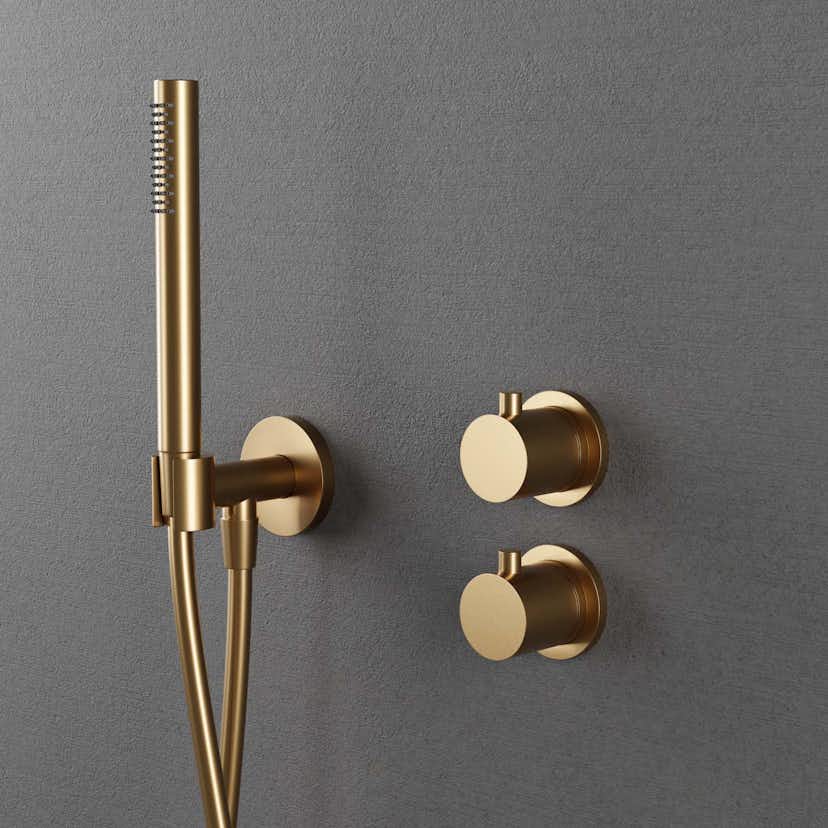 Takduschset Scandtap Steel Harmonized 2Y för Inbyggnad