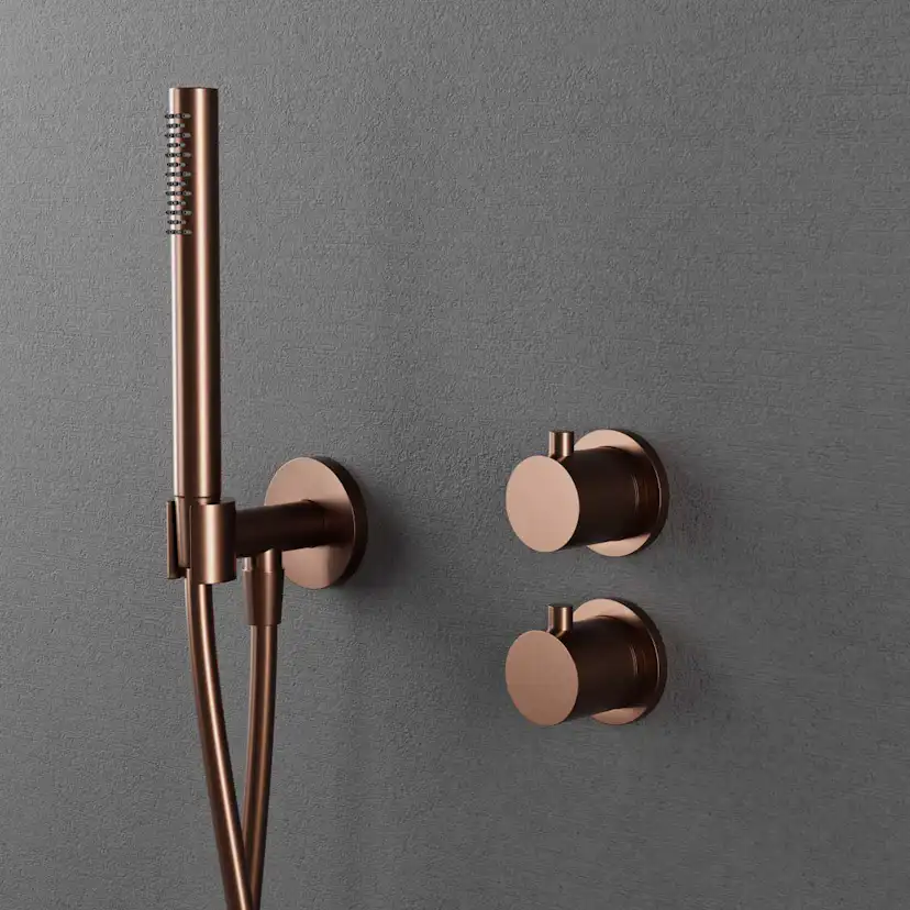 Takduschset Scandtap Steel Harmonized 2Z för Inbyggnad