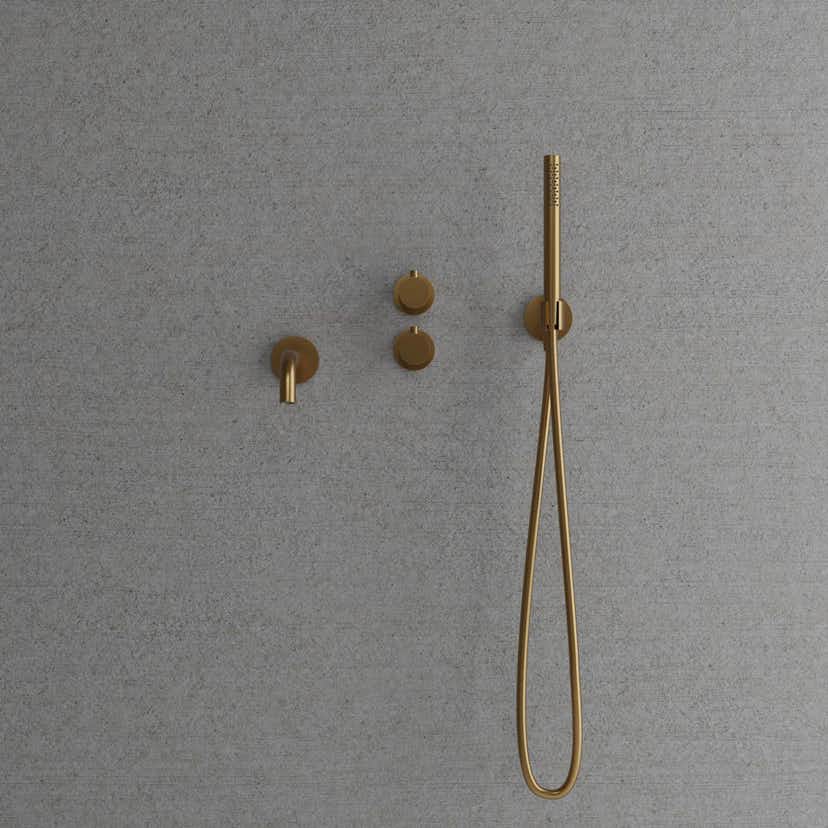 Takduschset Scandtap Steel Harmonized 3X för Inbyggnad