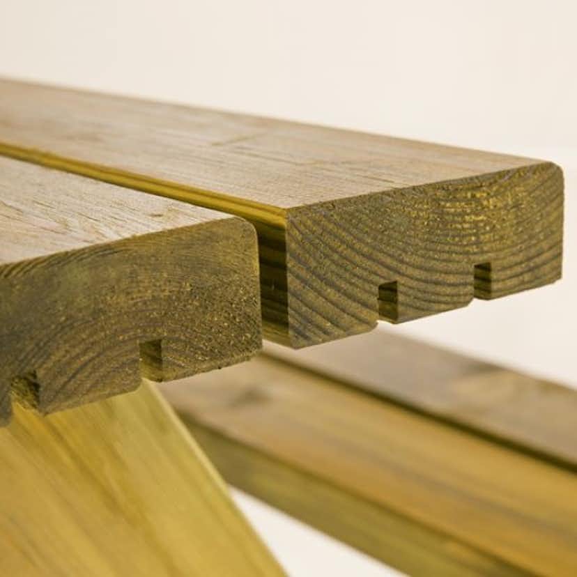 Bänkset PLUS Alpha Picknickbord Utomhus 177 cm i Teak