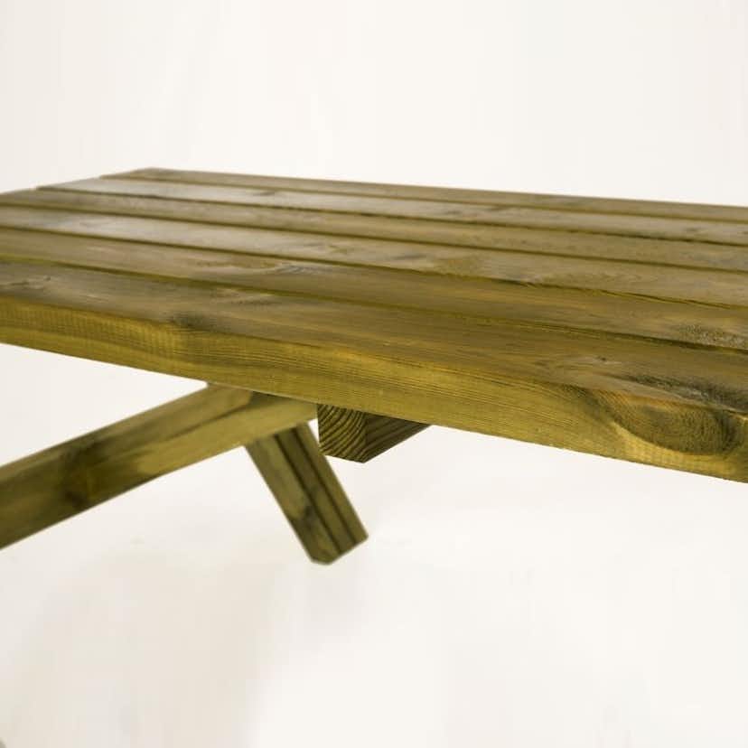 Bänkset PLUS Alpha Picknickbord Utomhus 177 cm i Teak