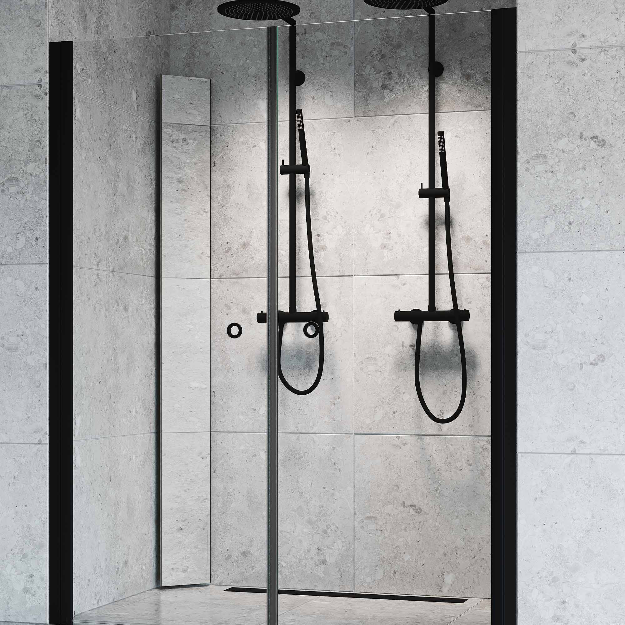 Duschhylla Macro Design Hide för Hörn