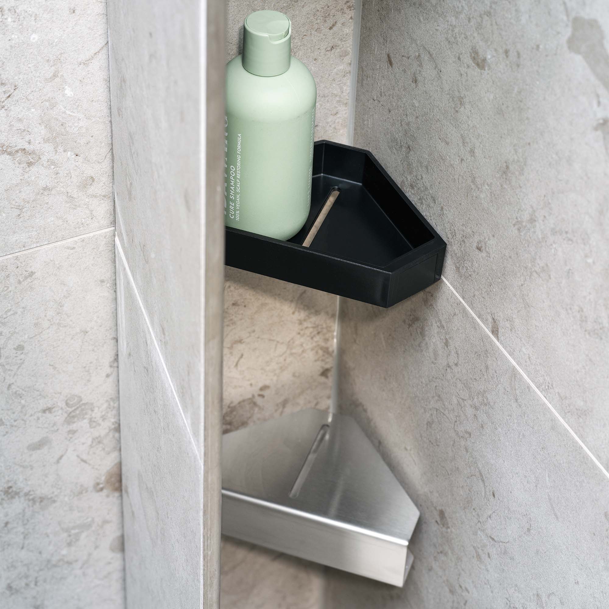 Duschhylla Macro Design Hide för Hörn