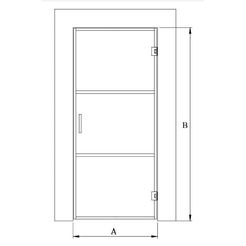 Bastudörr Hietakari Bläk Tokyo Glasdörr