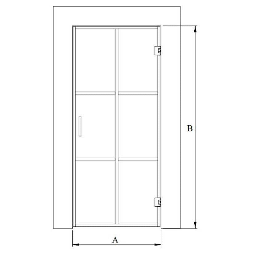 Bastudörr Hietakari Bläk Paris Glasdörr