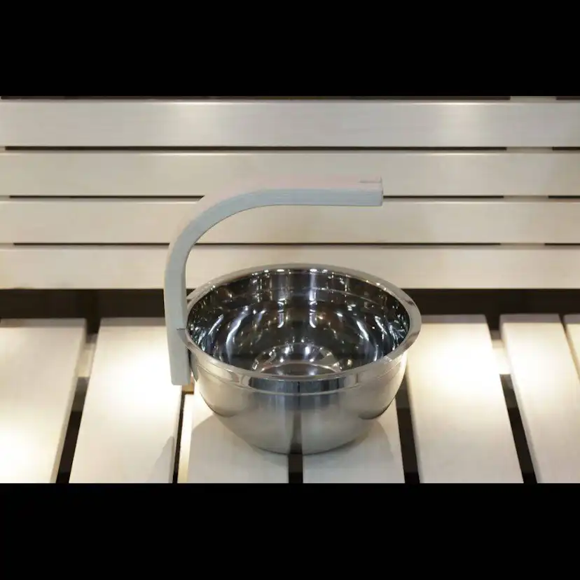 Bastuhink SAWO Böjt Handtag 5L Rostfritt Stål