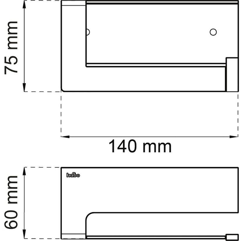 Toalettpappershållare Habo Poseidon