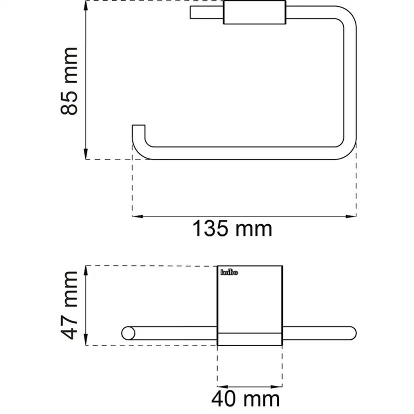 Toalettpappershållare Habo Laverna