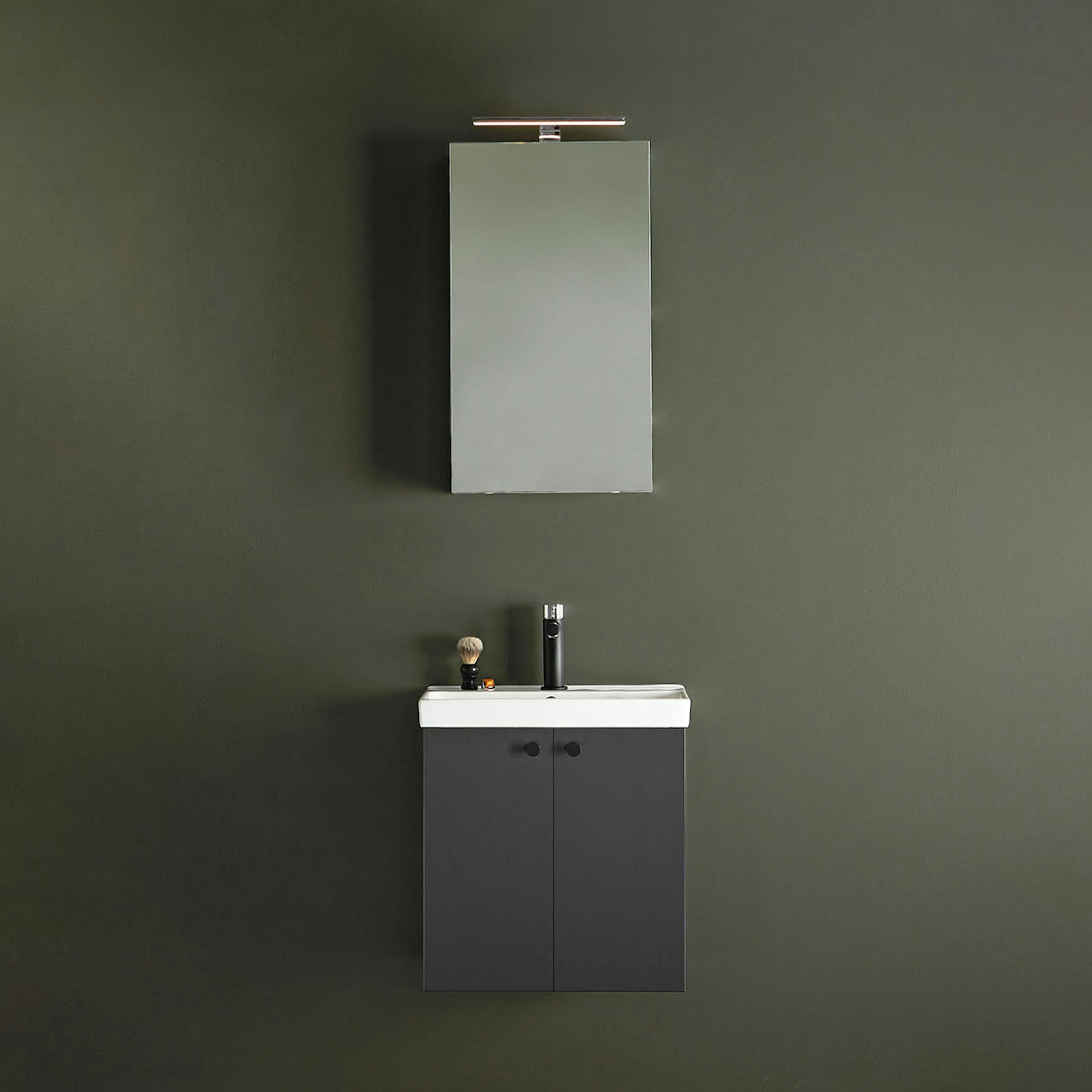 Tvättställsskåp Hafa Neat med Tvättställ och Lucka