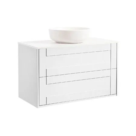 Tvättställsskåp Alterna Gabriella med Bänkskiva Kvartskomposit och Runt Tvättställ