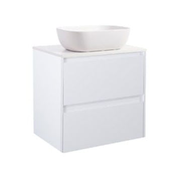 Tvättställsskåp Alterna Luxor med Bänkskiva Kvartskomposit och Rektangulärt Tvättställ