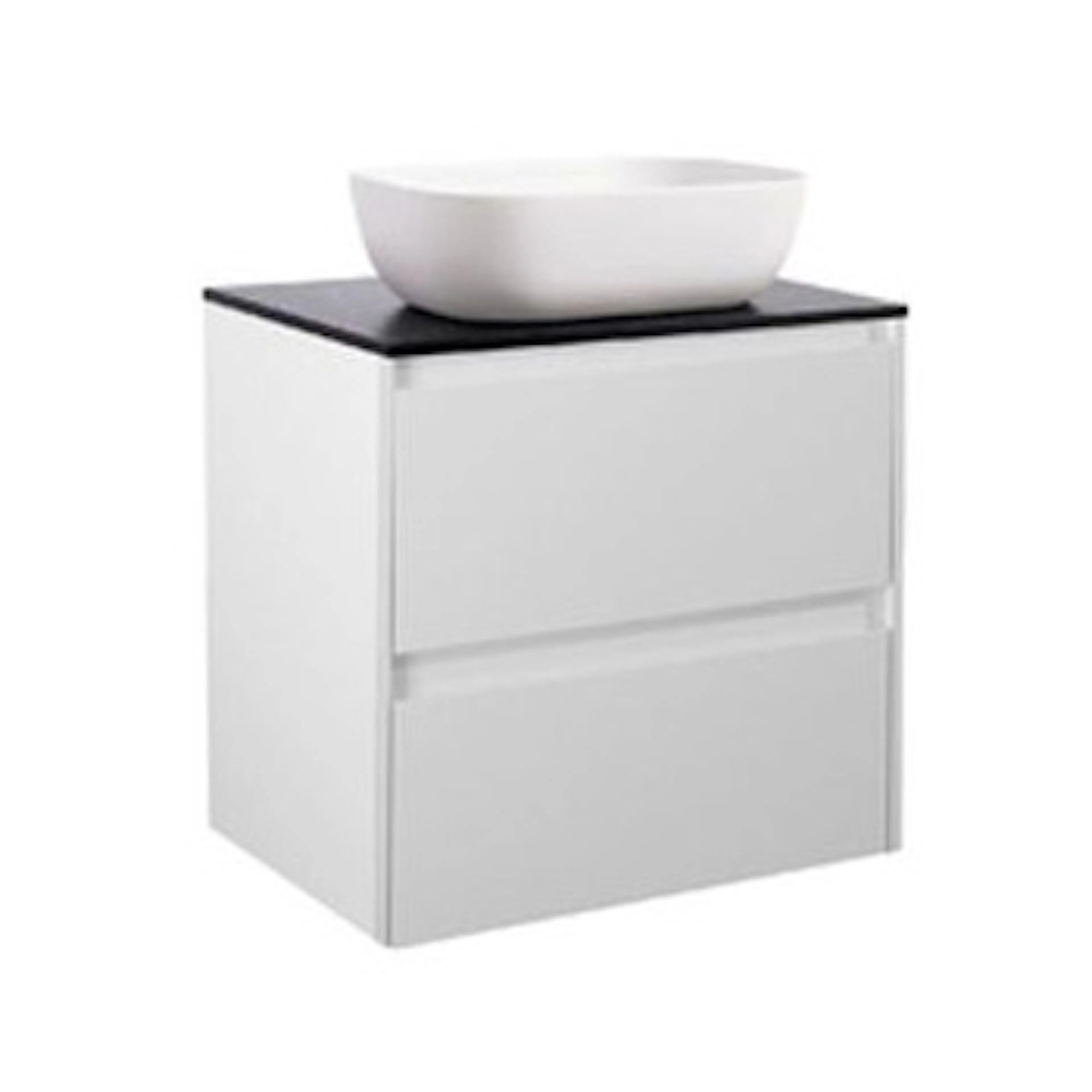 Tvättställsskåp Alterna Luxor med Bänkskiva Kvartskomposit och Rektangulärt Tvättställ