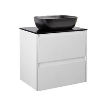 Tvättställsskåp Alterna Luxor med Bänkskiva Kvartskomposit och Rektangulärt Tvättställ