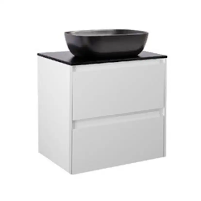 Tvättställsskåp Alterna Luxor med Bänkskiva Kvartskomposit och Rektangulärt Tvättställ