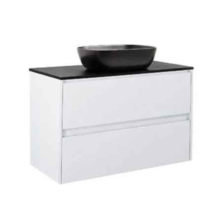 Tvättställsskåp Alterna Luxor med Bänkskiva Kvartskomposit och Rektangulärt Tvättställ