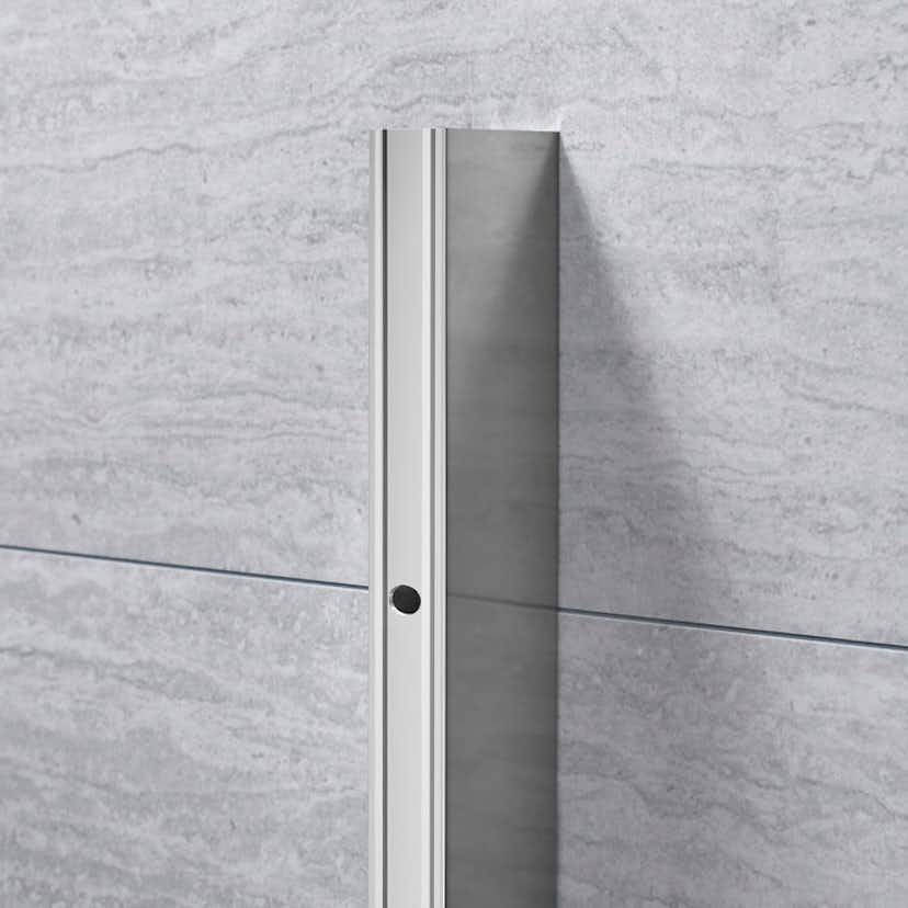 Rörbreddningsprofil Alterna Lusso för Duschvägg