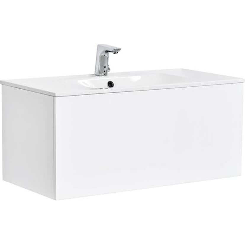 Tvättställsskåp Alterna Ella med Ariella Mineralkomposit Tvättställ