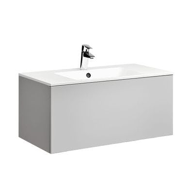 Tvättställsskåp Alterna Ella med Ariella Mineralkomposit Tvättställ