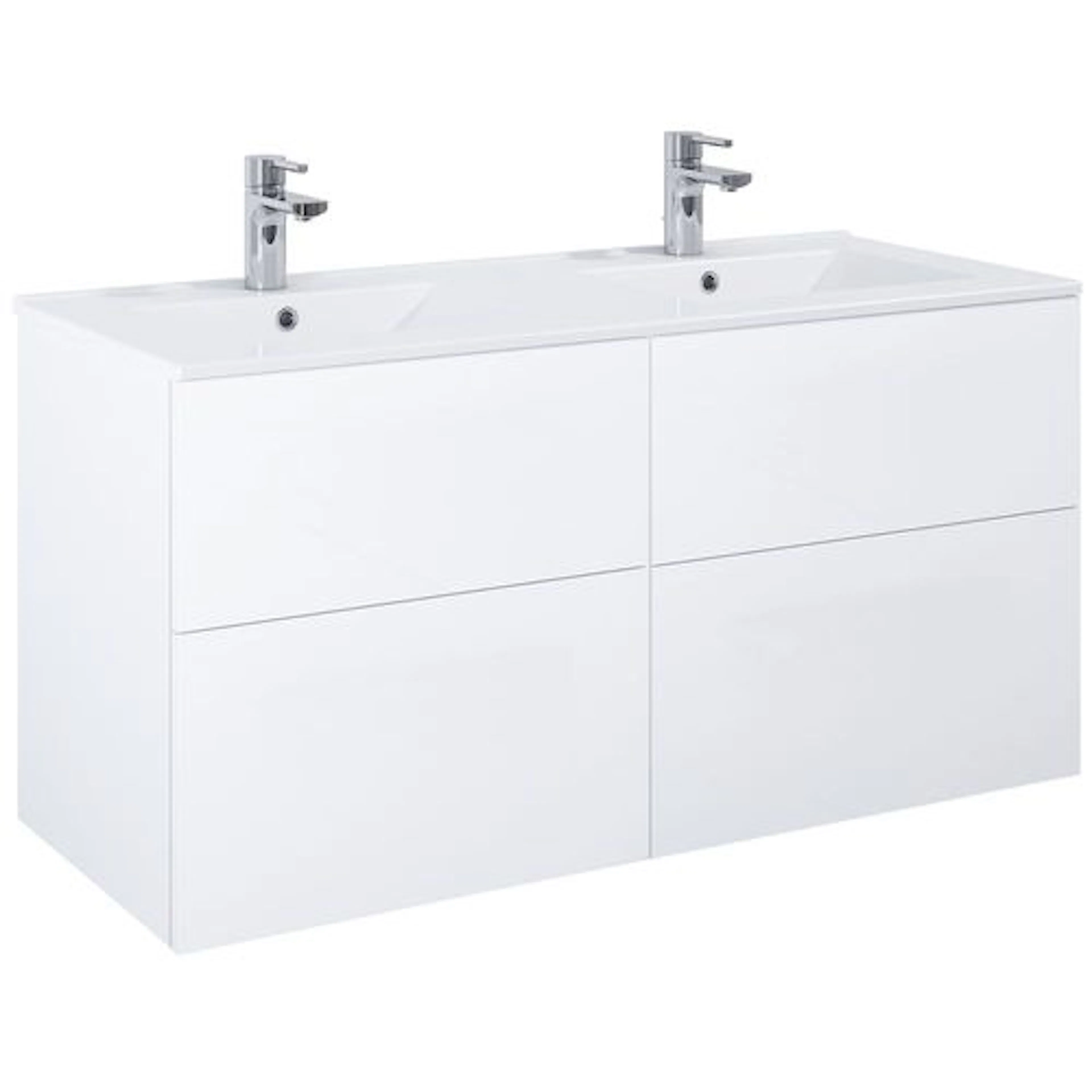 Tvättställsskåp Alterna Isella med Ariella Porslin Tvättställ 120 Dubbel