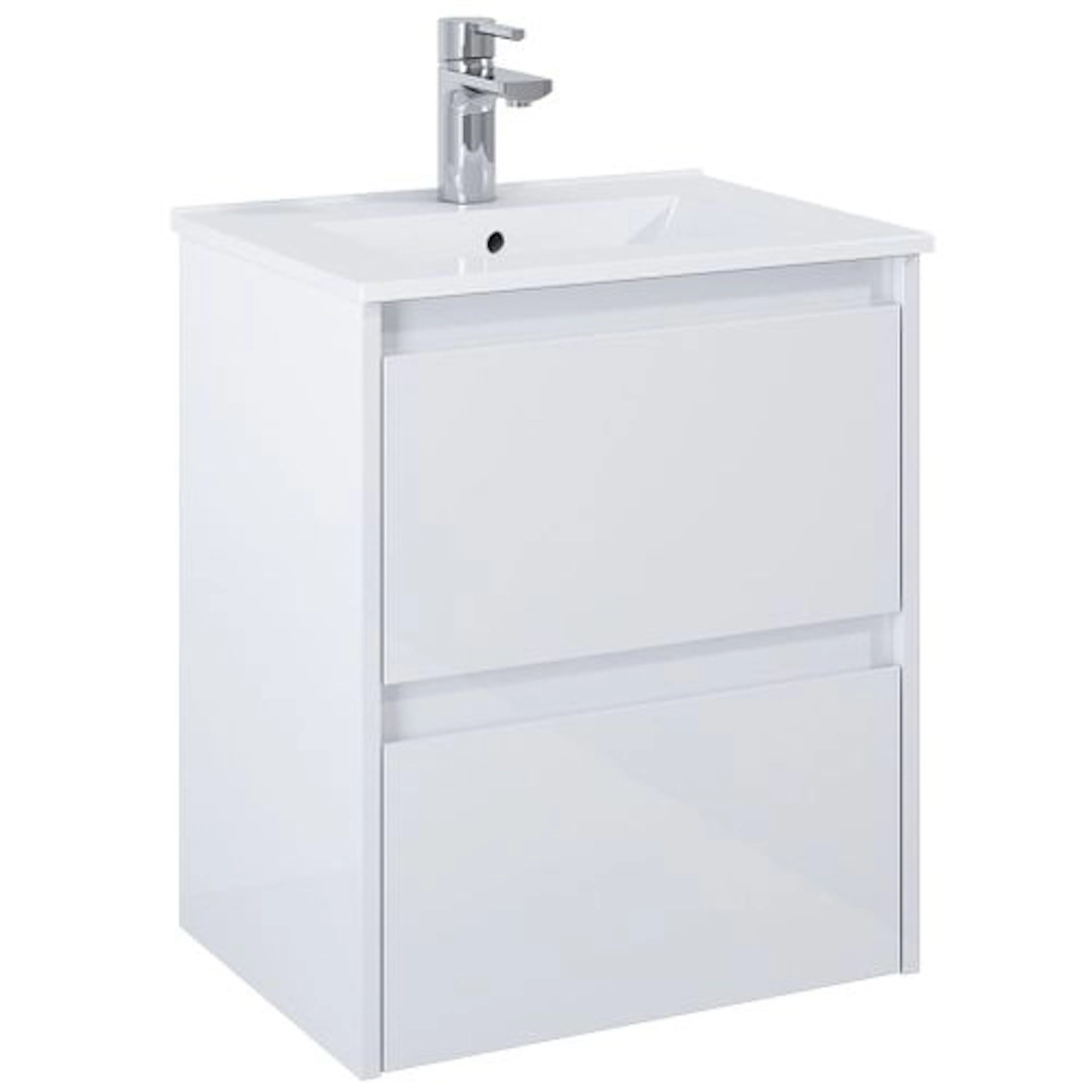 Tvättställsskåp Alterna Luxor Kompakt med Porslin Tvättställ