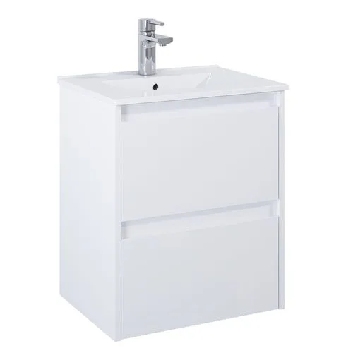 Tvättställsskåp Alterna Luxor Kompakt med Porslin Tvättställ