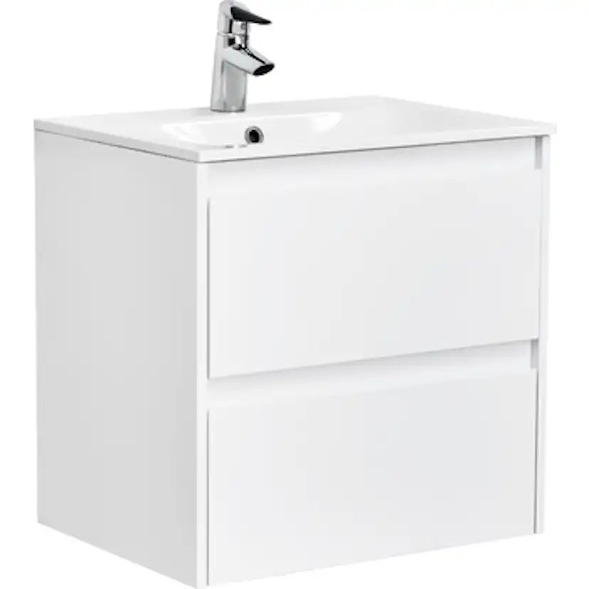 Tvättställsskåp Alterna Luxor med Materialkomposit Tvättställ