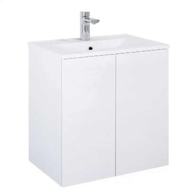 Tvättställsskåp Alterna Isella Lucka med Ariella Mineralkomposit Tvättställ