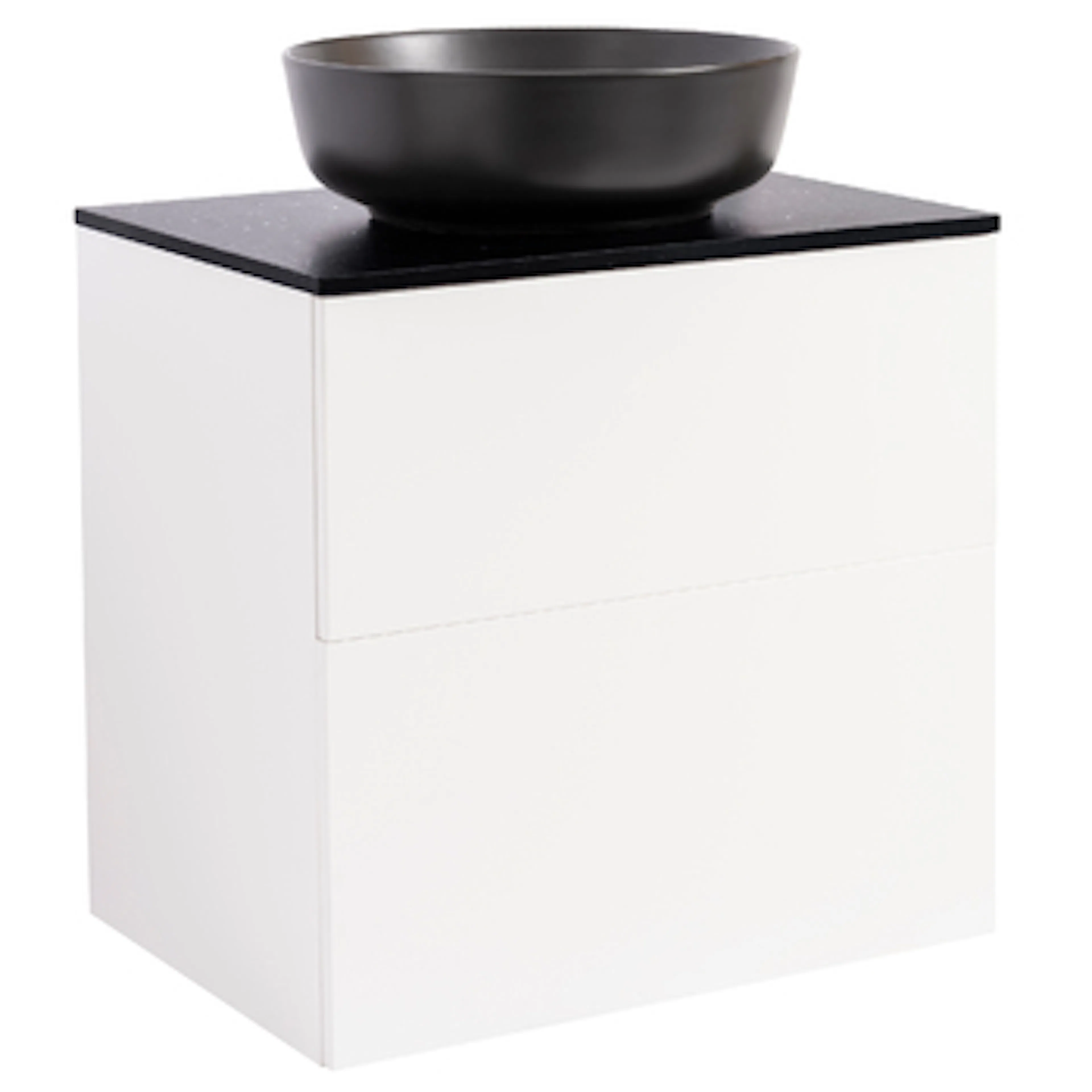 Tvättställsskåp Alterna Isella med Bänkskiva Kvartskomposit och Runt Tvättställ