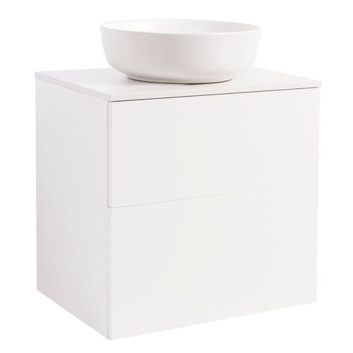 Tvättställsskåp Alterna Isella med Bänkskiva Kvartskomposit och Runt Tvättställ