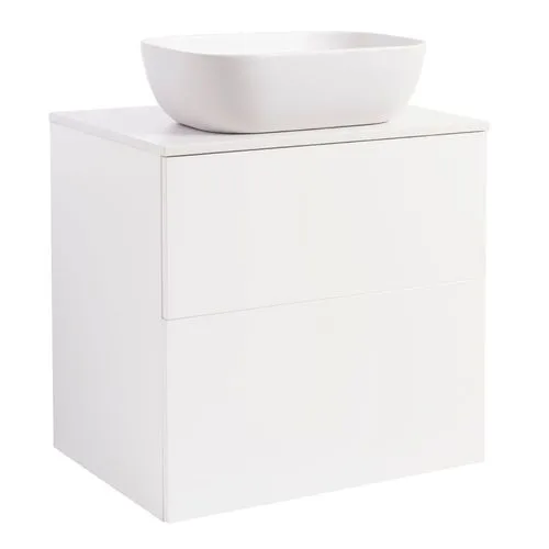 Tvättställsskåp Alterna Isella med Bänkskiva Kvartskomposit och Rektangulärt Tvättställ