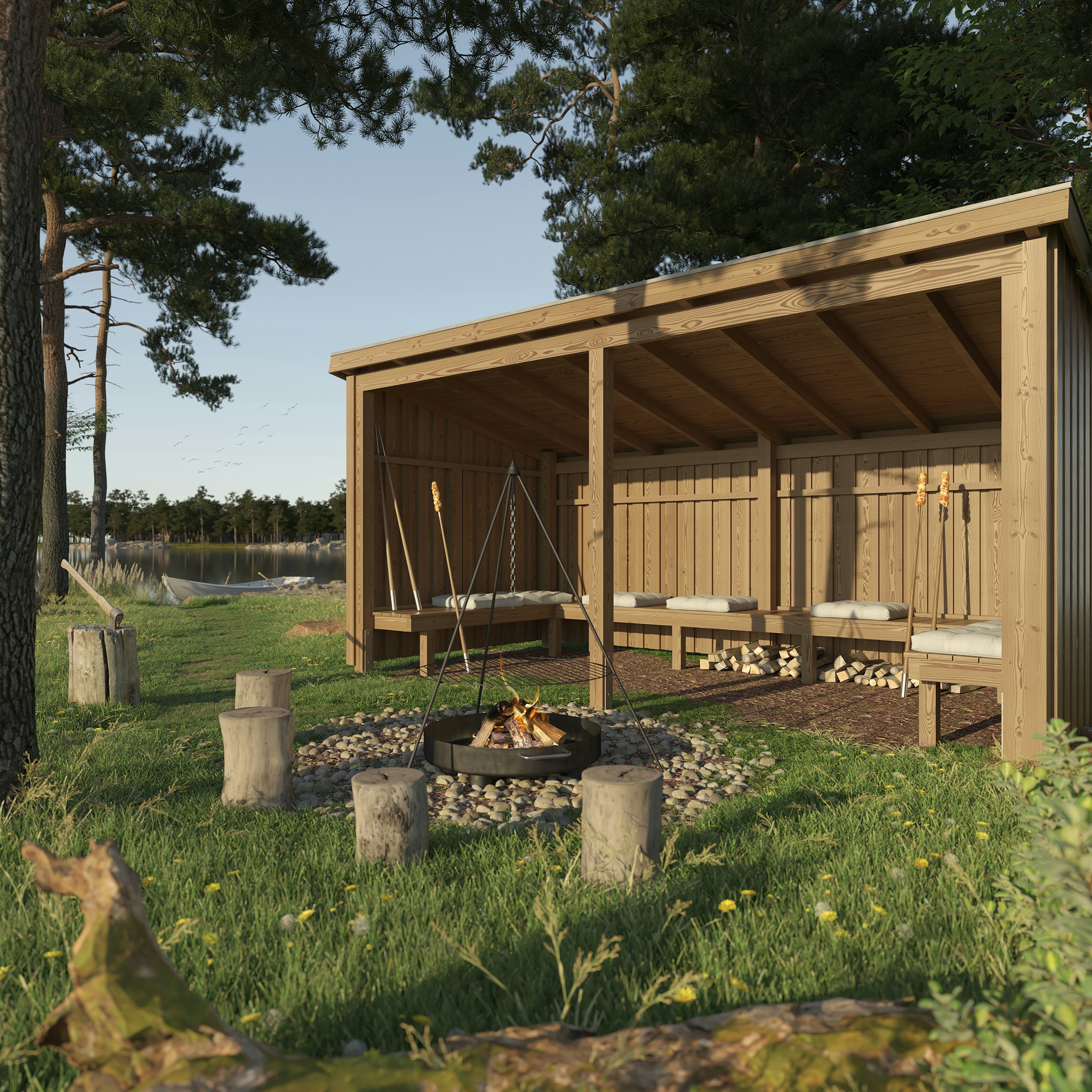 Eldstuga PLUS Nordic 9,5 m2