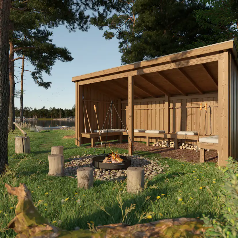 Eldstuga PLUS Nordic 9,5 m2