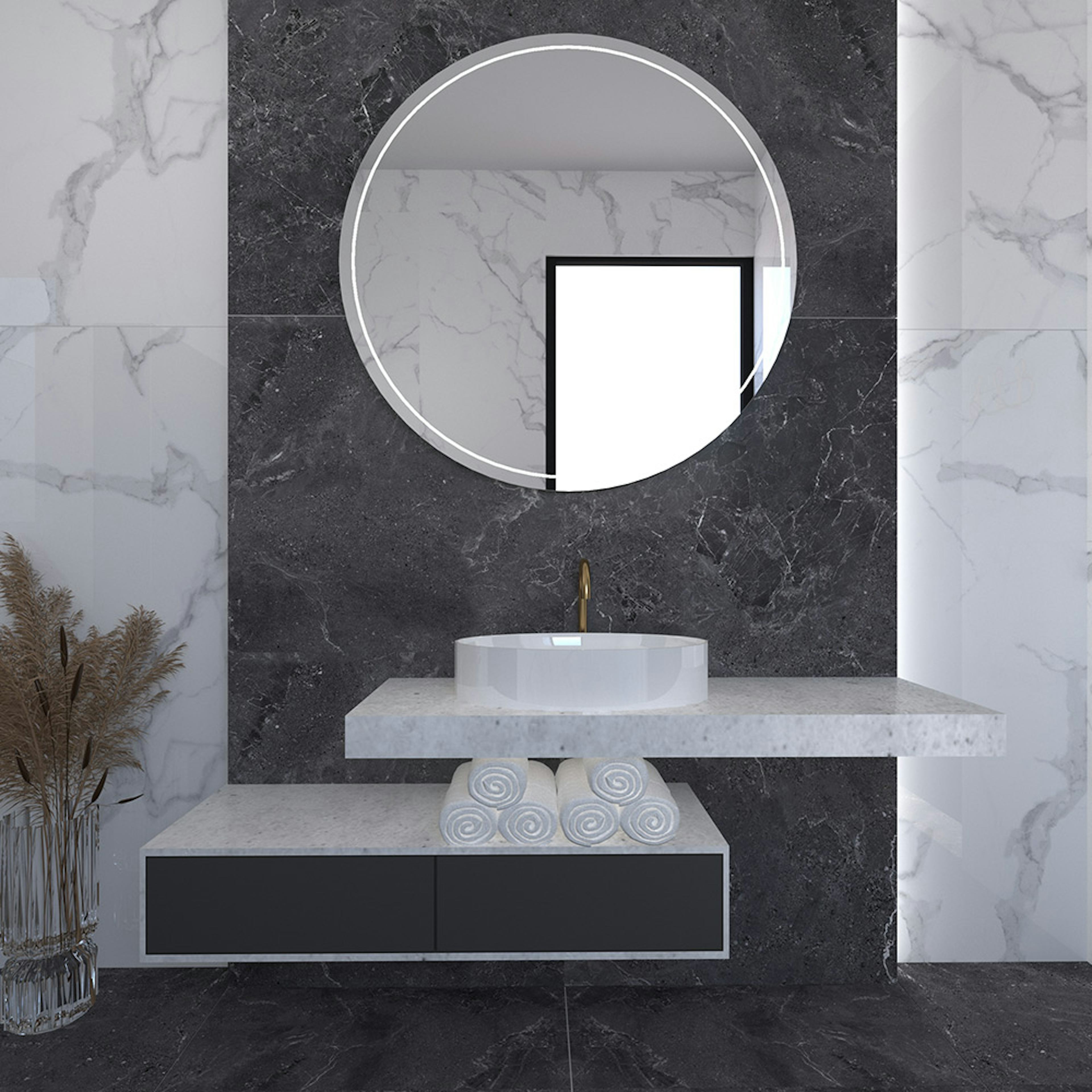 Klinker Netto Ceramika Tivoli Anthracite Matt 60x120 cm