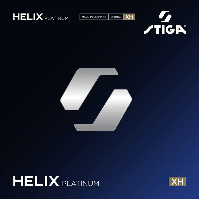 Bordtennisgummi Stiga Sports Helix Platinum XH Black 2.2