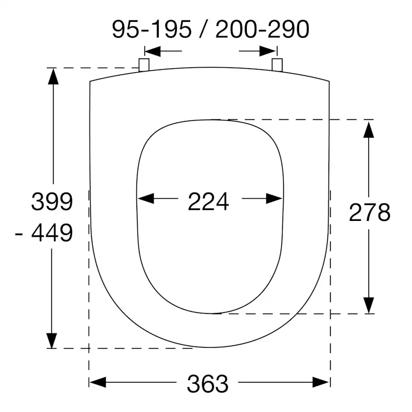 Toalettsits Pressalit Objecta D / Projecta D 172