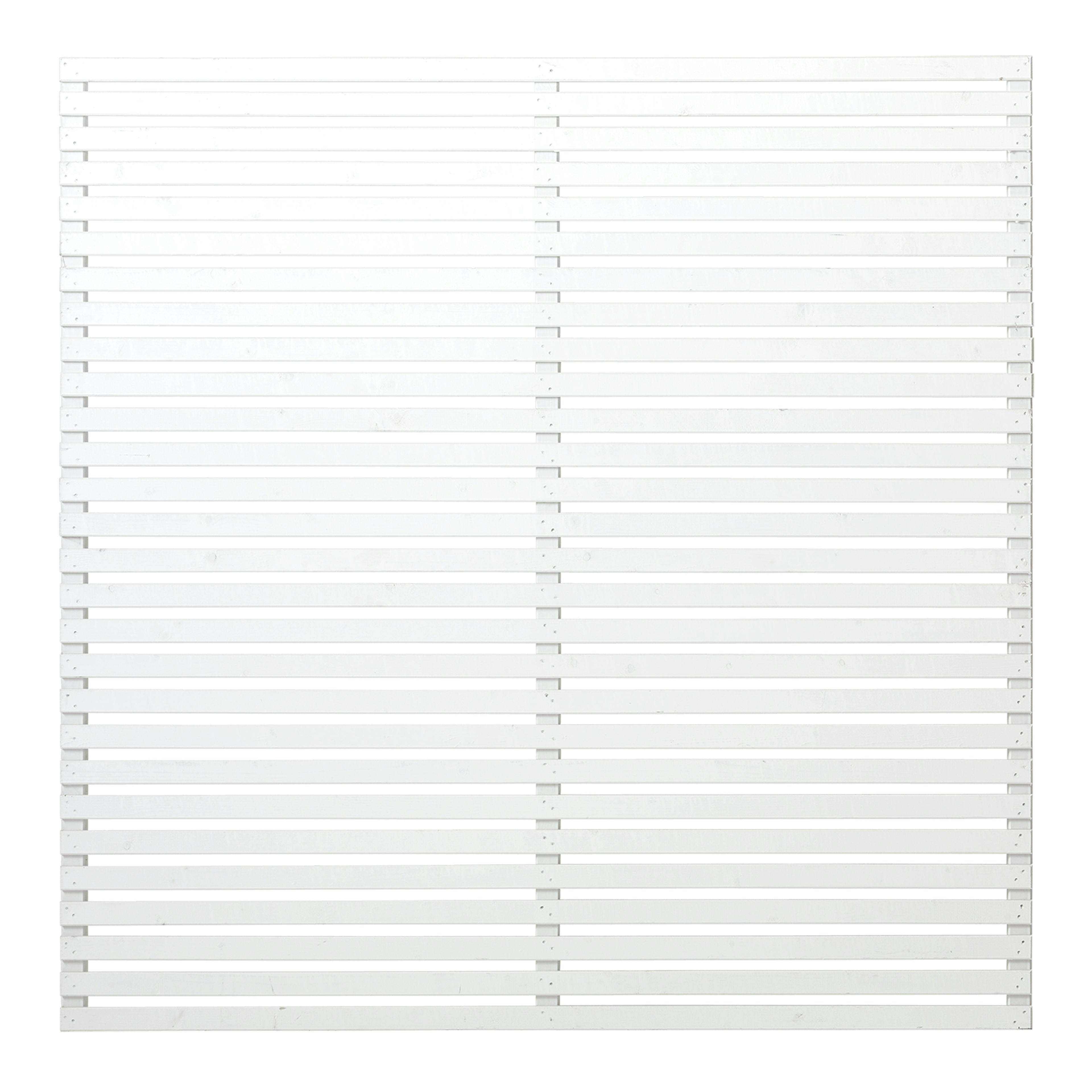 Staket PLUS Tokyo Grundmålad Vit 180×180 cm