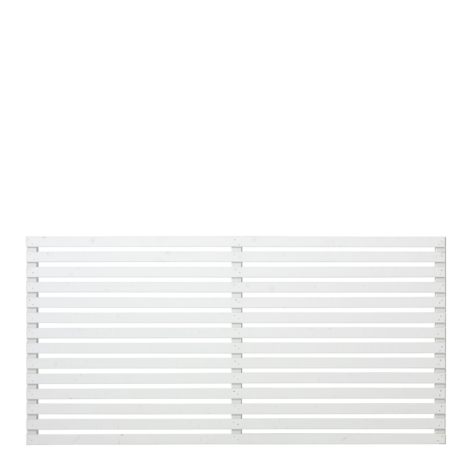 Staket PLUS Tokyo Grundmålad Vit 180×90 cm