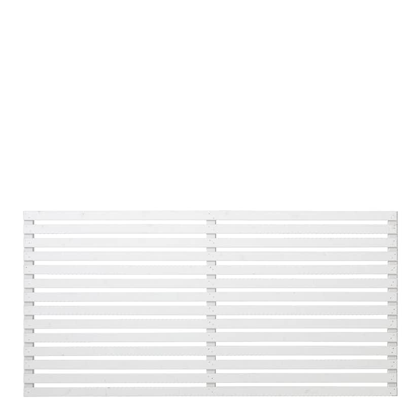 Staket PLUS Tokyo Grundmålad Vit 180×90 cm