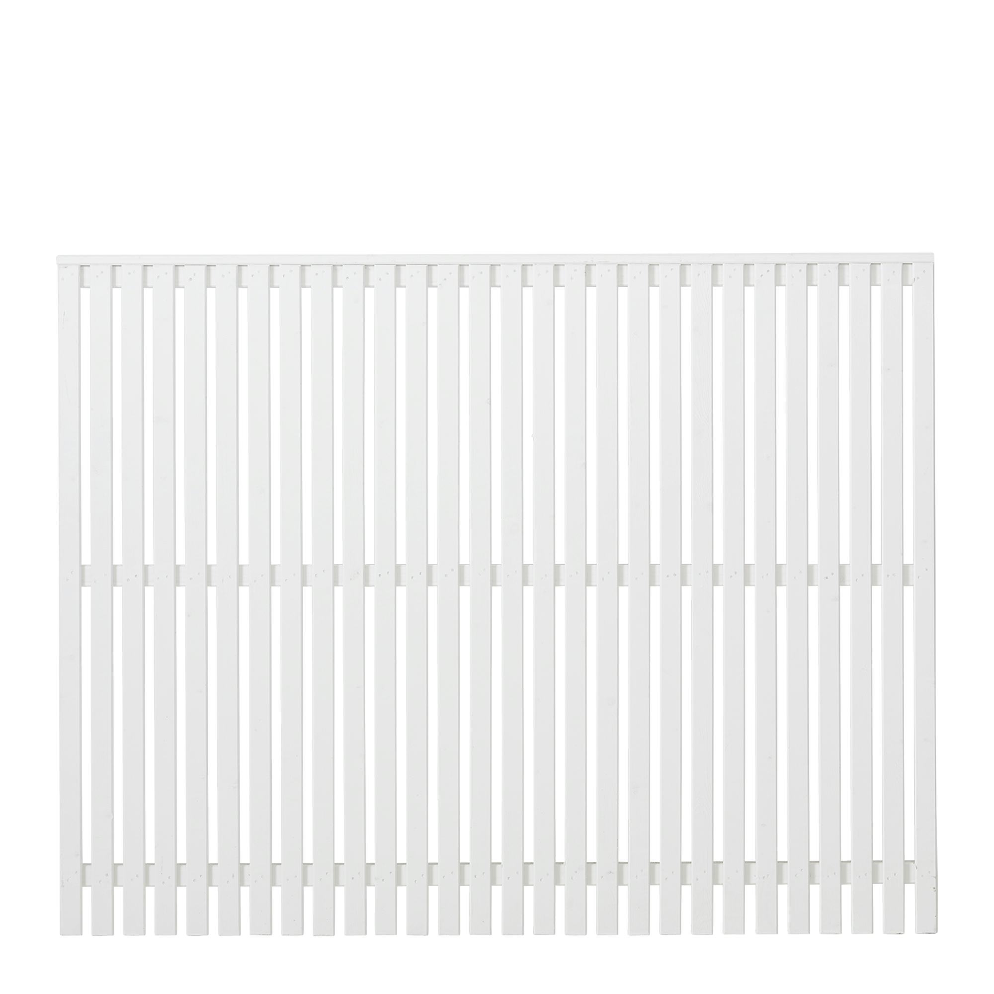 Staket PLUS Sendai Grundmålad Vit 180×140 cm
