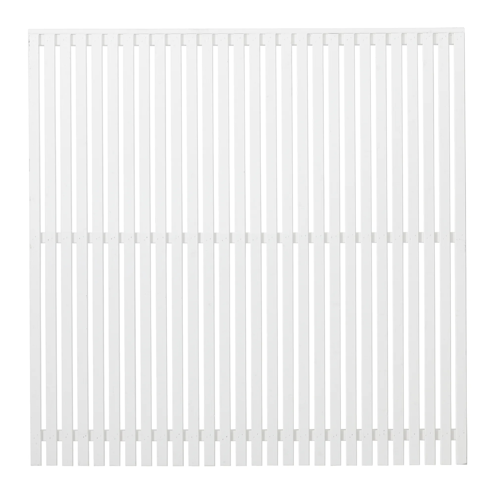 Staket PLUS Sendai Grundmålad Vit 180×180 cm