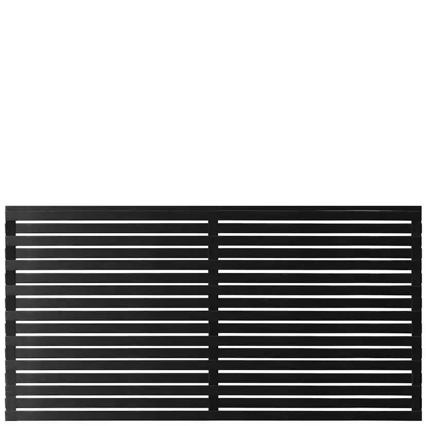 Skärm PLUS Osaka 180x90cm Tryckimpregnerad grundmålad svart