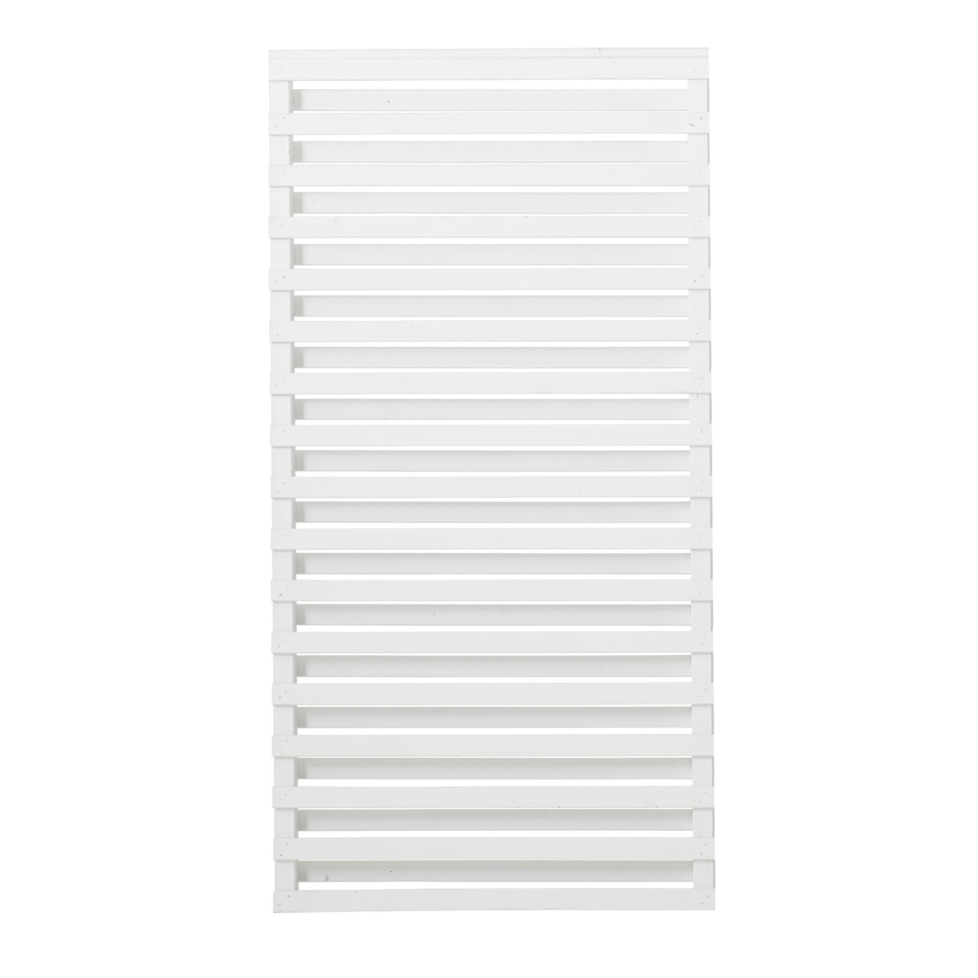 Staket PLUS Osaka Grundmålad Vit 90×180 cm