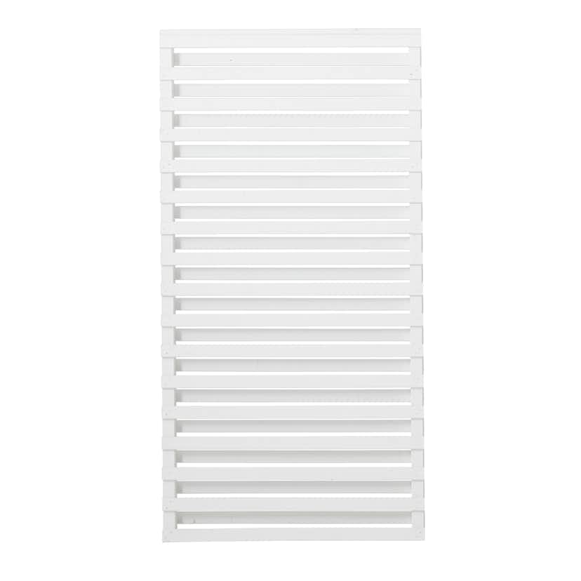 Staket PLUS Osaka Grundmålad Vit 90×180 cm